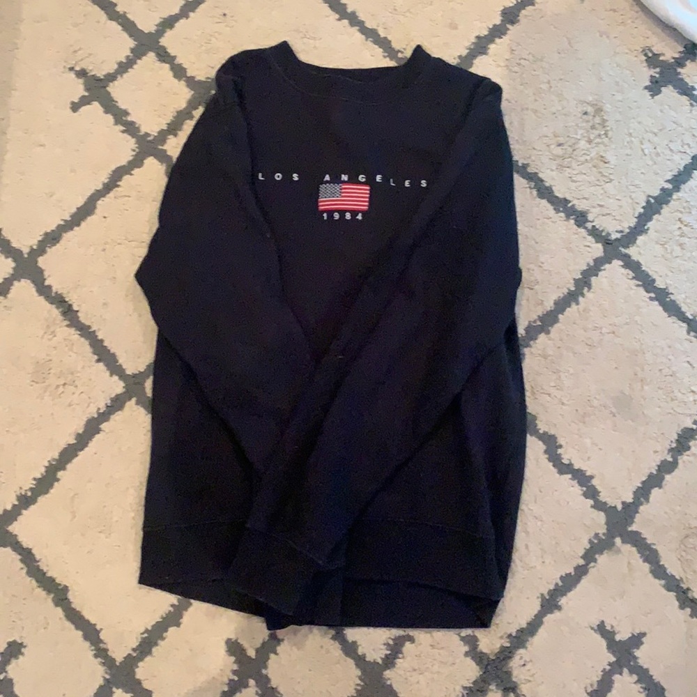 John galt/brandy Melville Los Angeles 1984 crew neck. Embroiled on.